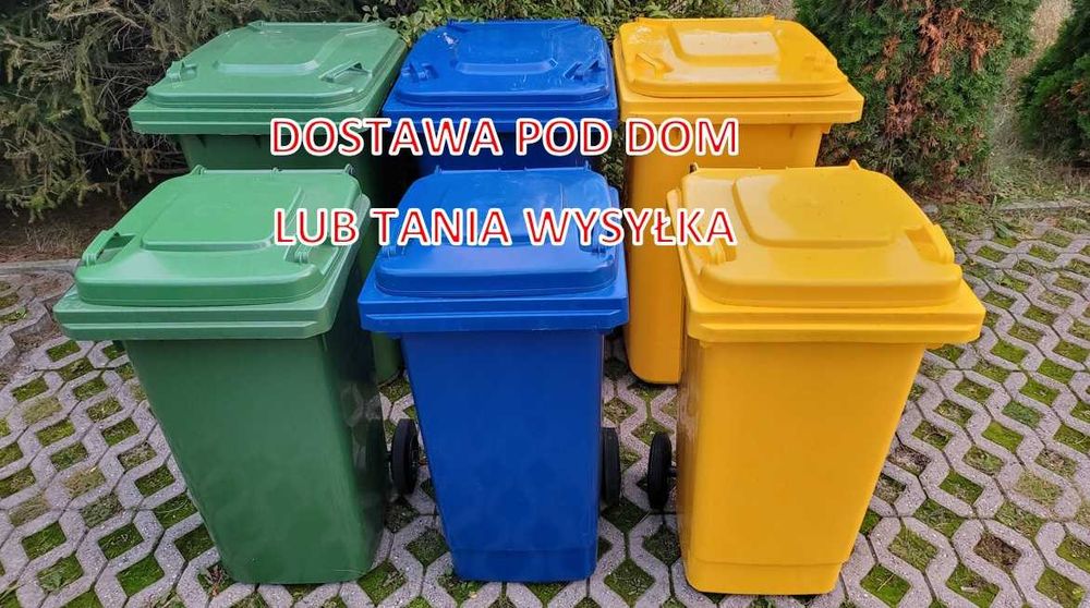 Pojemnik 120 240 kosz kubeł śmieci odpady NOWY NIEMIECKI MOCNY DOSTAWA