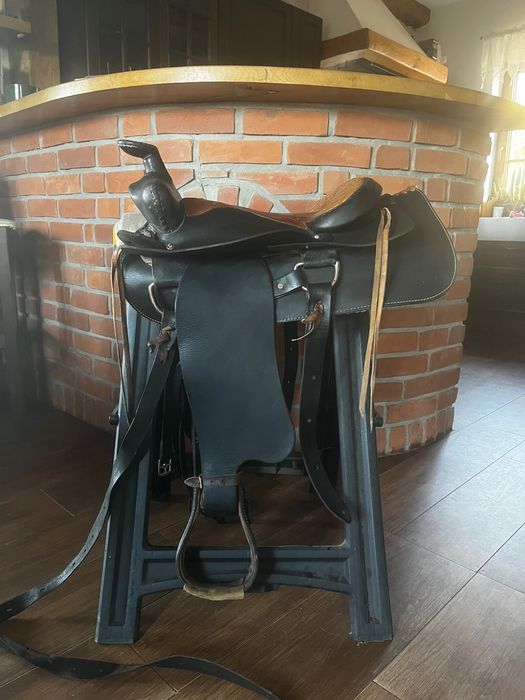 Siodło westernowe skórzane