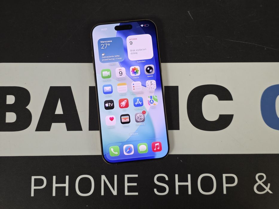 Sklep ladny Apple Iphone 16 Pro Max 256gb desert bateria 91%.