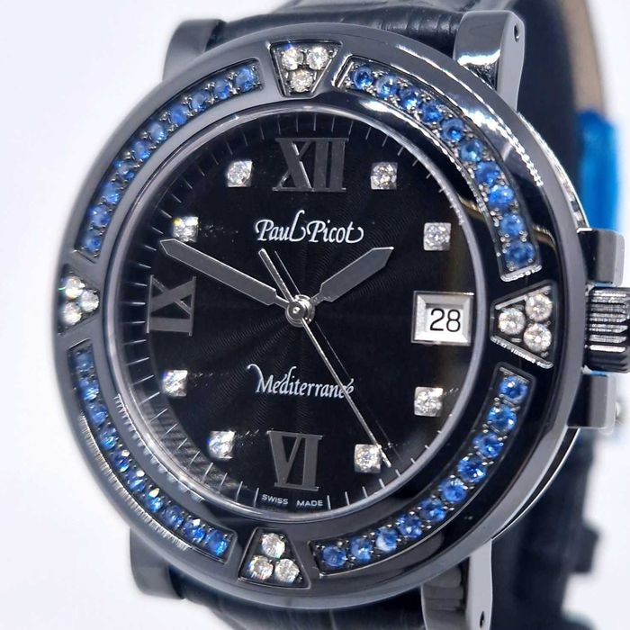 Promocja Paul Picot Mediterranee P4106 Diamonds sapphires