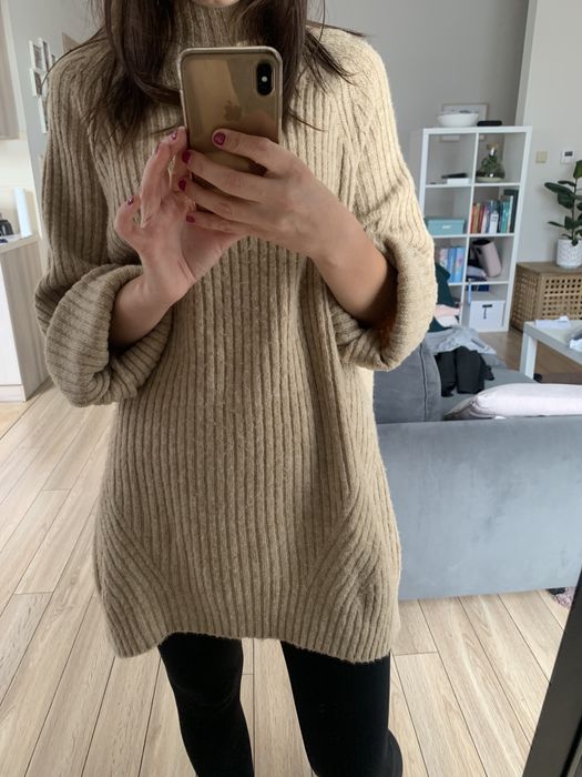 Sweter beżowy Stradivarius rozmiar S 36