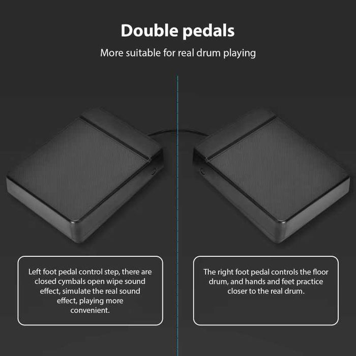 Портативна тренувальна ударна установка G80 (7 "барабанів" + 2 педалі)