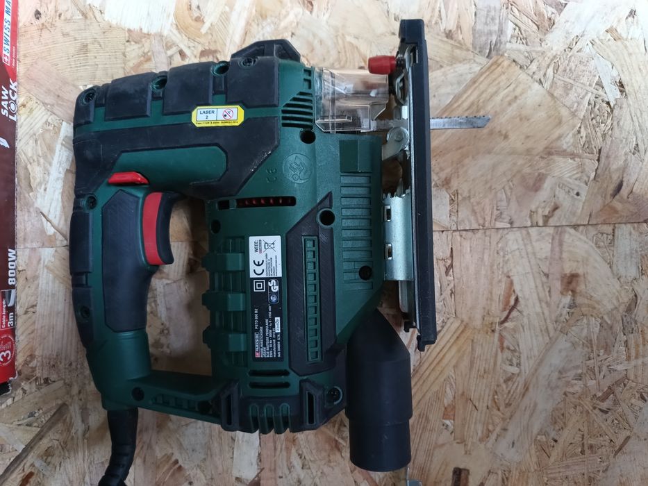 PARKSIDE wyrzynarka + brzeszczot, regulacja obrotów, 800 W skok 22mm + organizer ścienny na narzędzia