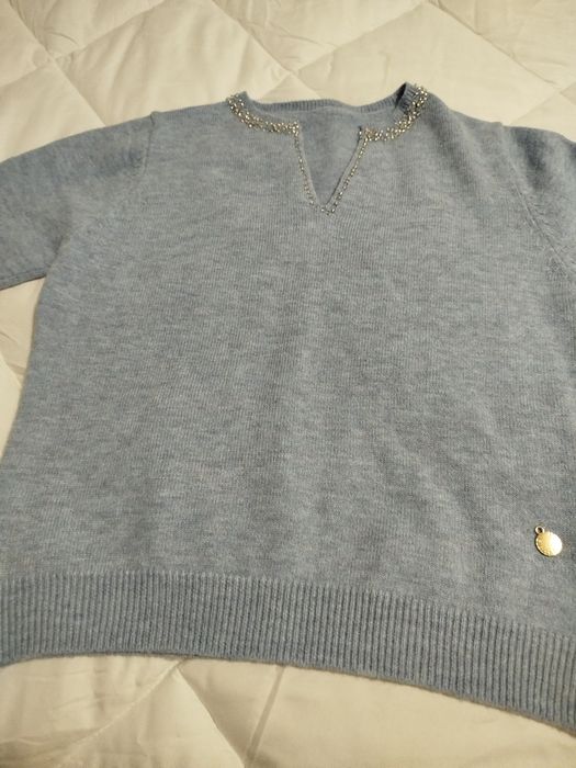 Vendo camisola de malha azul