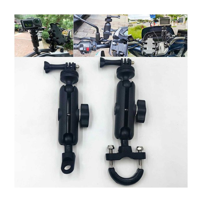 Suporte para GoPro/Insta360/DJI - Fixação guiador ou espelho de moto