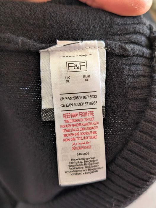 Sweter wełniany męski Nowy z metką