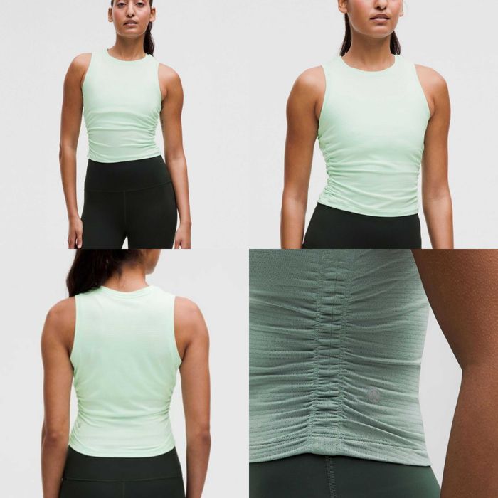 Розпродаж жіноча спортивна майка M/L lululemon License to Train Tight-Fit у світло-зеленому кольорі