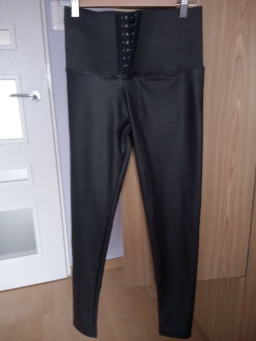 Spodnie damskie eko skóra ,wysoki stan