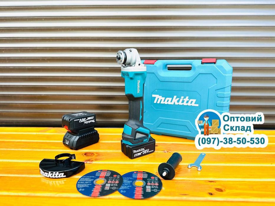 Акамуляторна Болгарка Makita DGA 554 36V8Ah Безщіткова УШМ 8500об/хв
