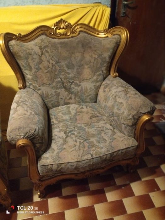 Conjunto de sofás em goblã