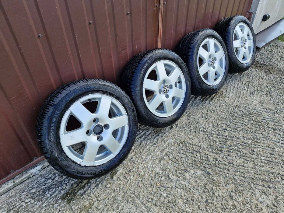 koła opony felgi alufelgi 14 cali VW 4x100 Polo opony 185/55/14 komplet