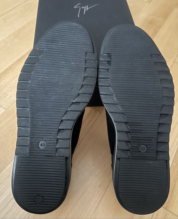 Buty męskie zamszowe GIUSEPPE ZANOTTI , rozmiar 40,czarne