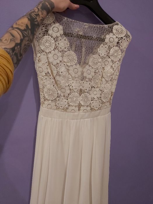 Sprzedam suknię ślubną w stylu boho 36/38