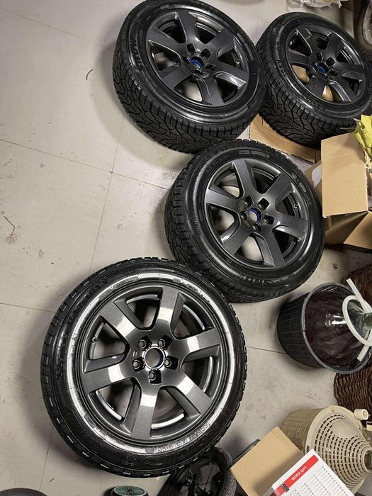 Koła zimowe 17" 5x112 VW Audi 225/55 czujniki cisnienia