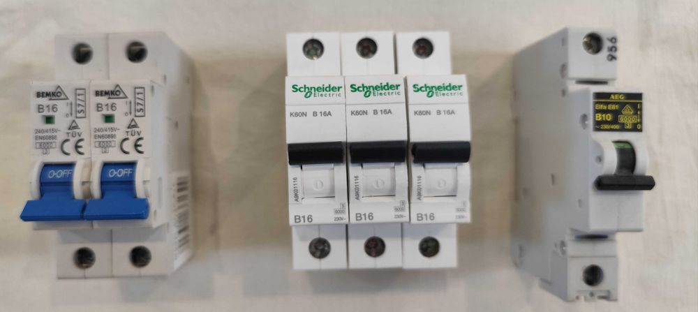 Wyłączniki nadprądowe 1P i 3P