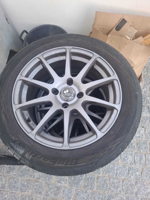 Jantes 16 liga leve 4x108 com pneus Citroen Peugeot Ford