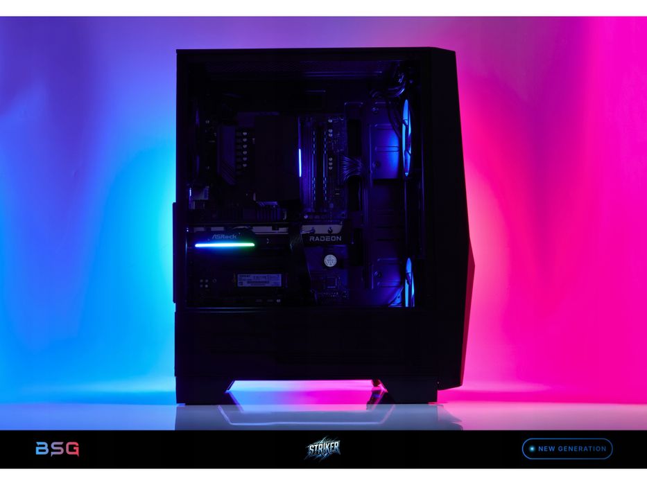 komputer gamingowy bsg amd ryzen 5 16gb ddr4 512ssd rx 9060 xt win11