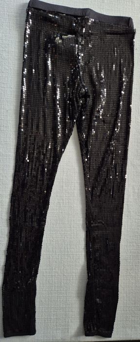 Cekinowe legginsy rozm. 152 /12 lat