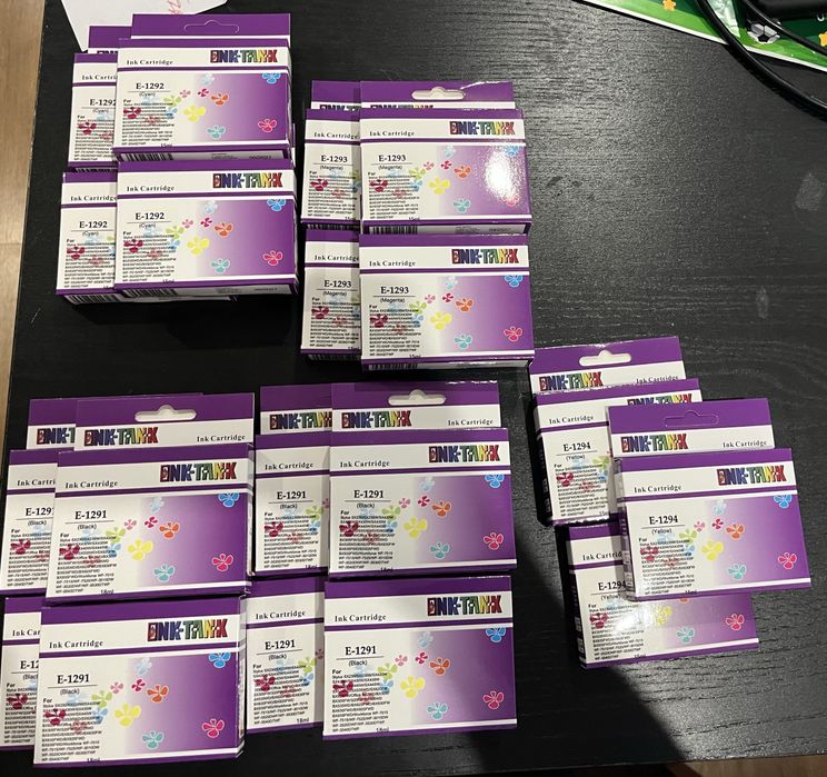 19 Tinteiros compatíveis  EPSON T1291/2/3/4