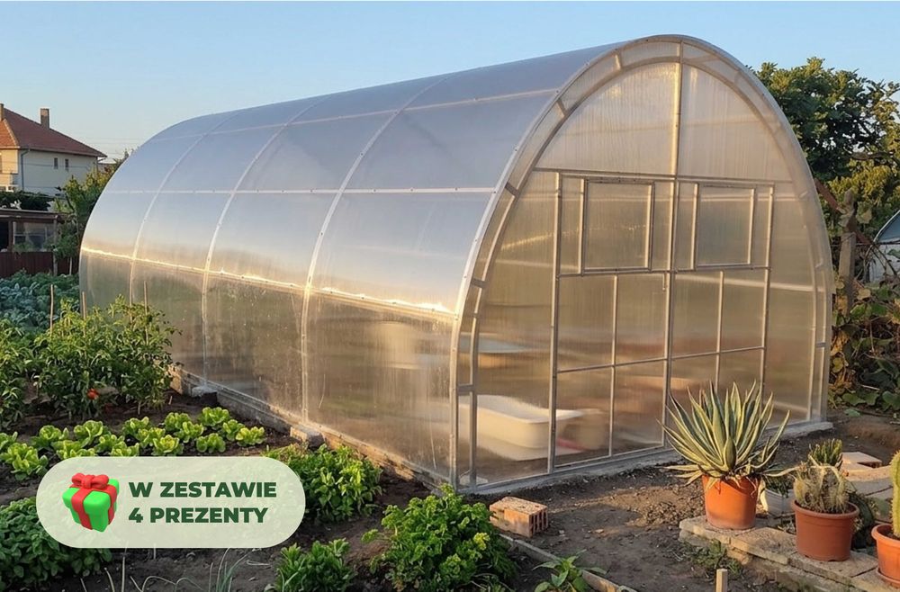 Szklarnia MAXI 4.1x4m Profil 40x20mm + 4 Prezenty