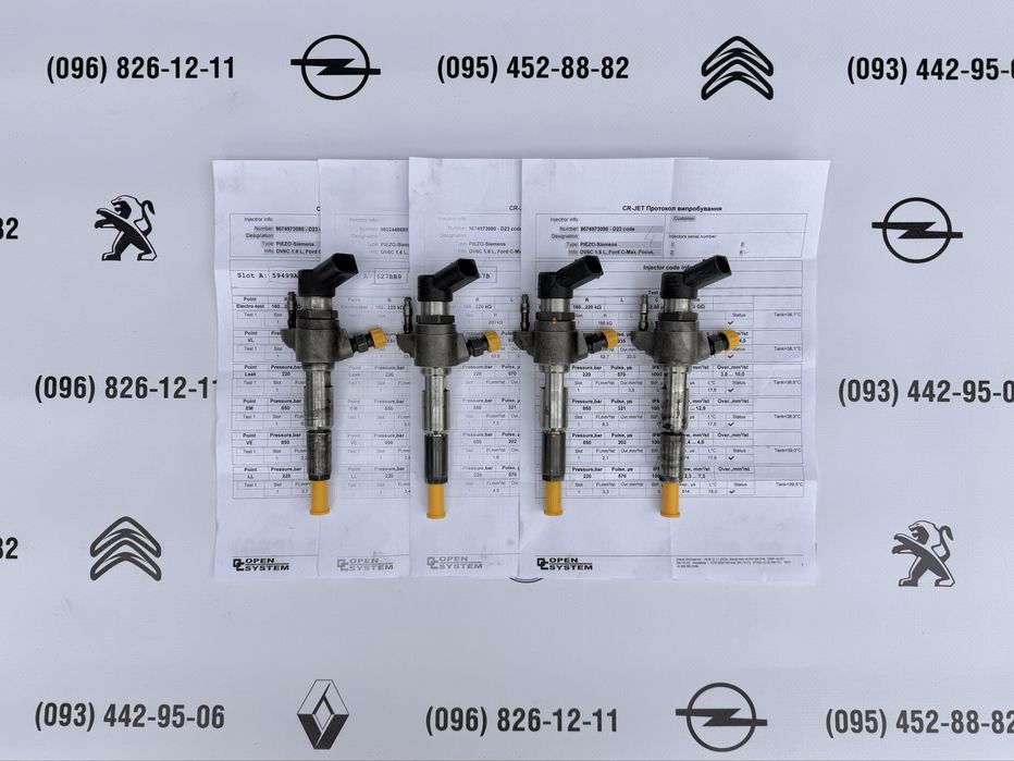 9802448680, 9674973080 форсунка 1.6 FORD Focus Mondeo S-Max Galaxy CITROEN C4 C5 Berlingo PEUGEOT 308 508 207 3008 5008 VOLVO S40 V50 V70 V60 MZDA 3