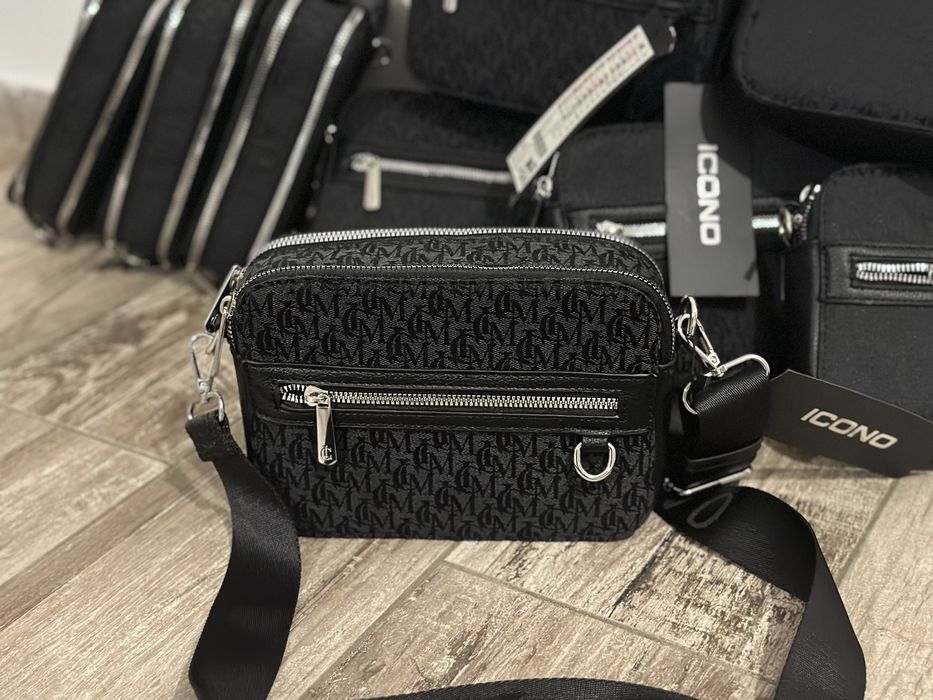 Оригінальна сумка Icono унісекс з еко-шкіри 550 грн Guess Gucci