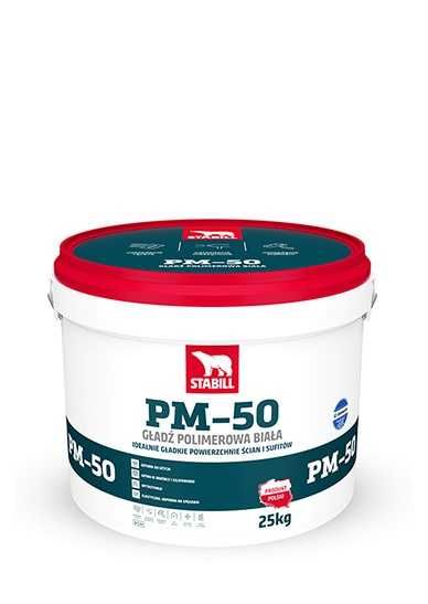 Gładź polimerowa biała STABILL PM-50 opak.25 kg