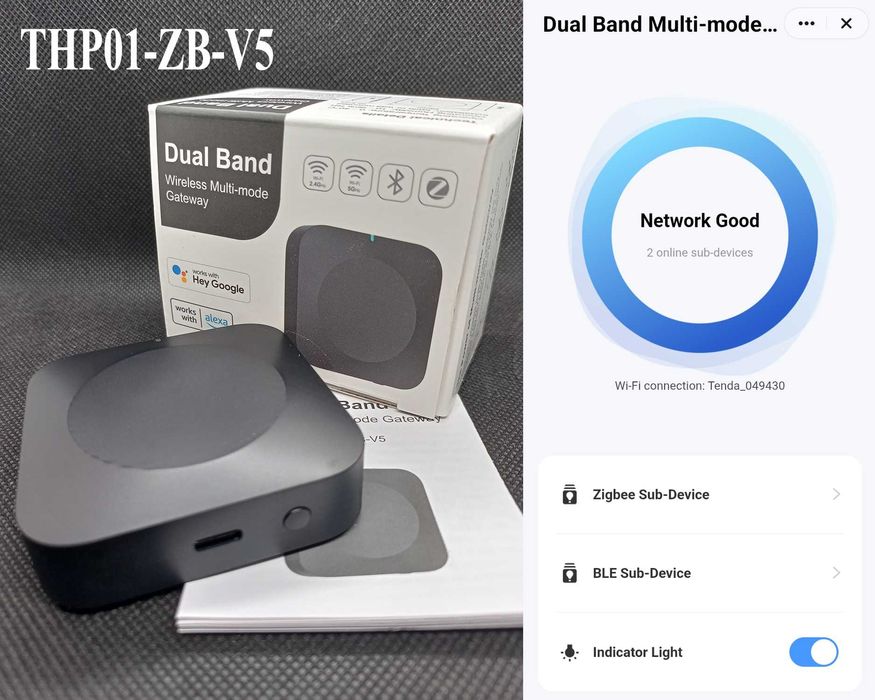 Multi-Mode шлюз Tuya Zigbee, Bluetooth