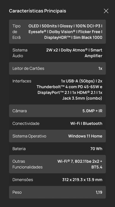 Computador Portátil Lenovo Yoga Slim 7 83JX00F9PG | OLED 14" | Ultra 7 258V | 32GB | 1TB SSD