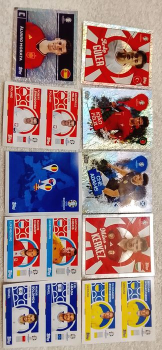 Cromos de futebol do Euro2024.
