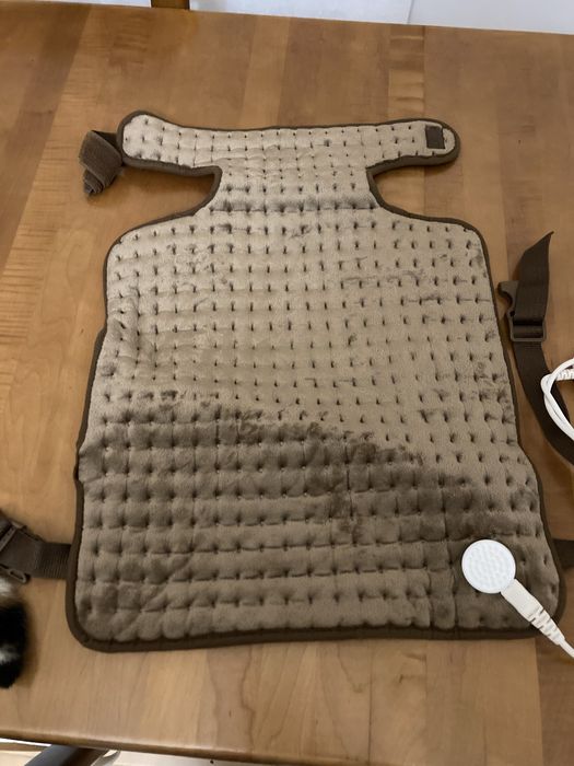 Colete terapeutico aquecido para costas e pescoço