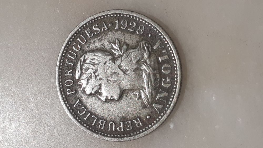 Moeda 20 centavos 1928 Angola