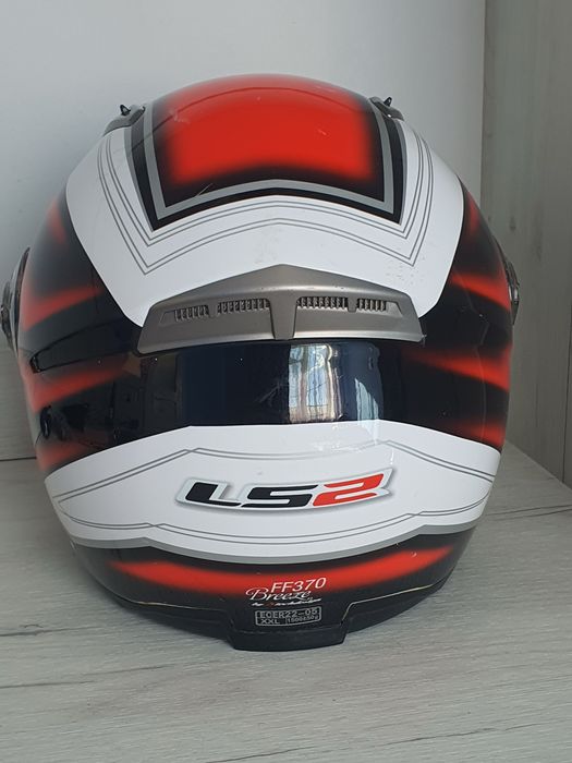 Шолом трансформер LS2 FF370 червоно-білий + сонцезахисні окуляри