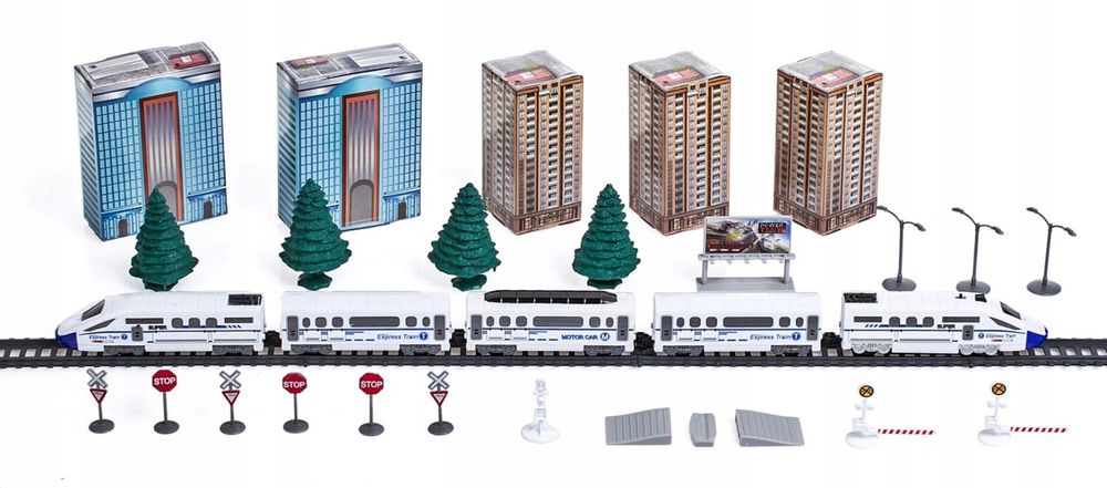 POCIĄG KOLEJKA ELEKTRYCZNA duża dla dzieci ciuchcia na baterie