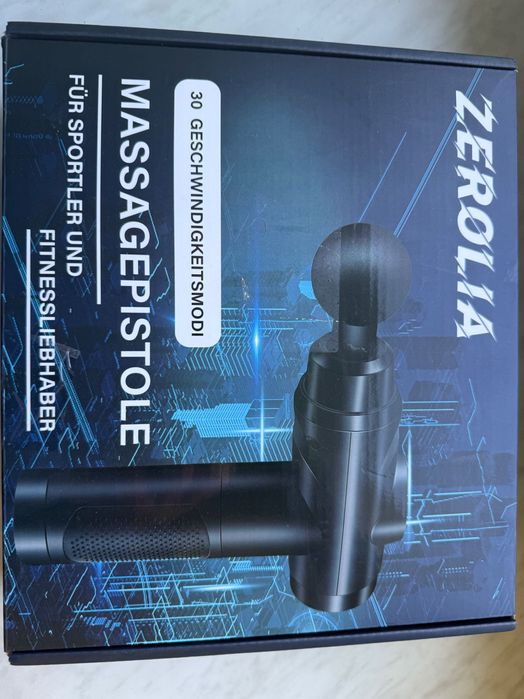 Pistolet do masażu Zerolia – 30 trybów, zestaw końcówek