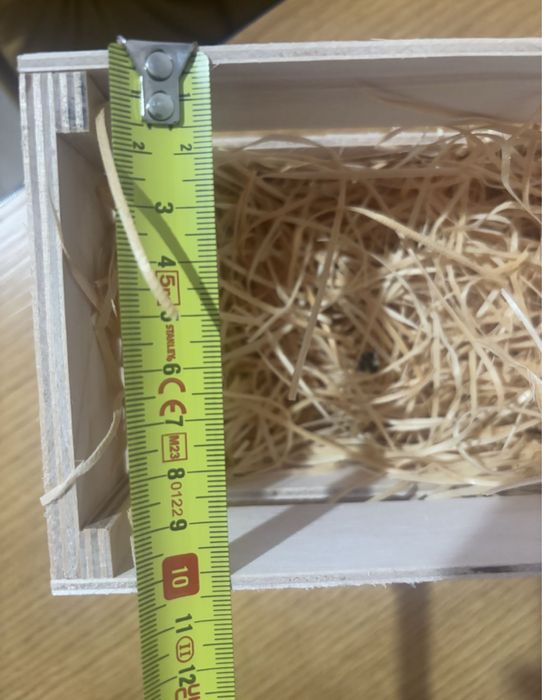 Pudełko drewniane z srecem na srodku