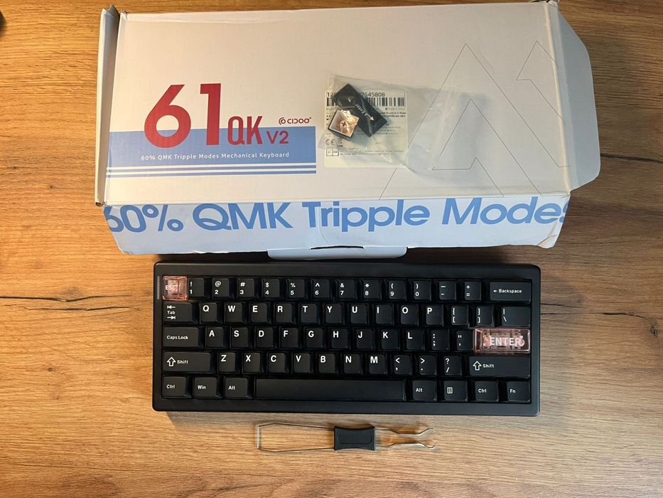 Клавіатура механічна безпровідна Cidoo qk61 v2 ігрова hot swap