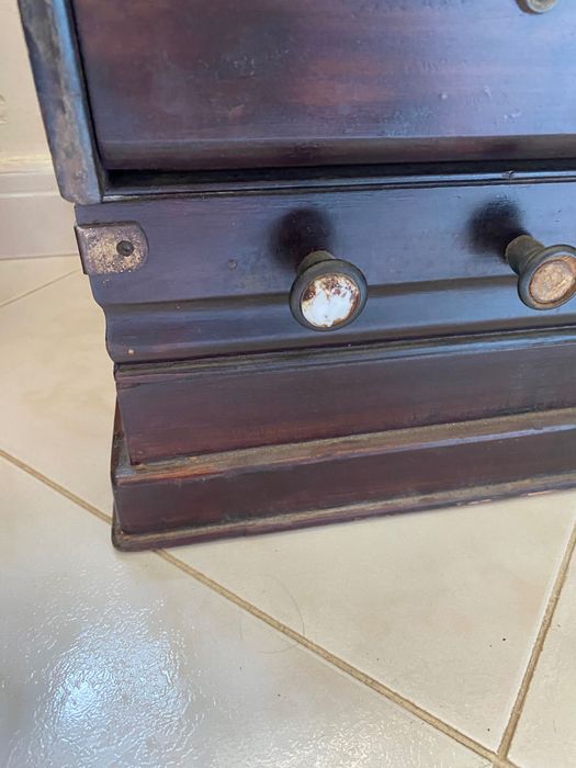 Harmônio Piano Fole França séc XIX 68 cm Funciona