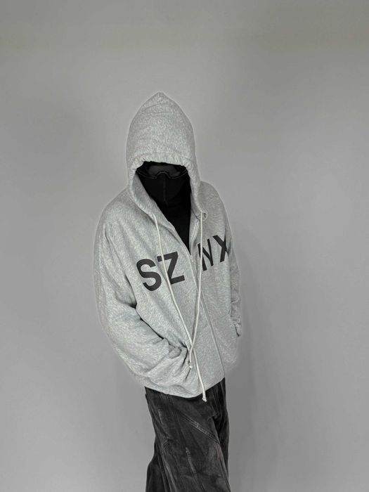 Yeezy YSY SZN X Худі hoodie зипка кофта сіра худи серая zip up CHINA