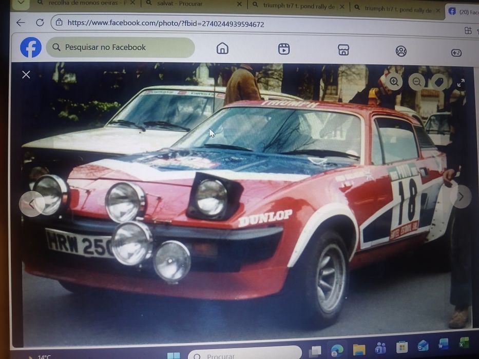 Miniatura 1;43 Triumph TR7 V8 Tony Pond Rally de Portugal  1980