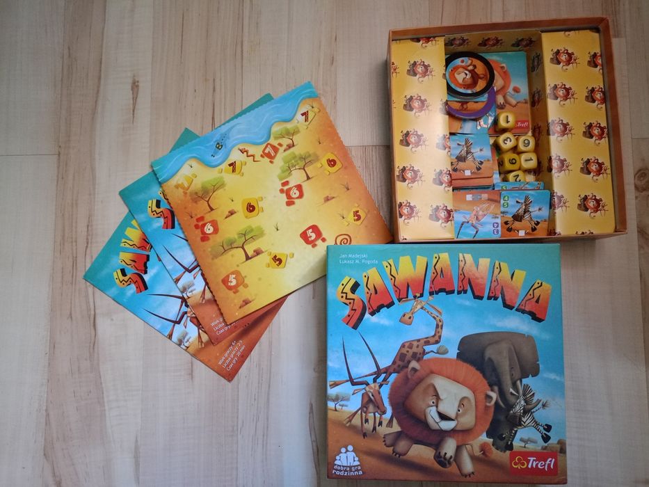 Trefl rodzinna gra planszowa sawanna