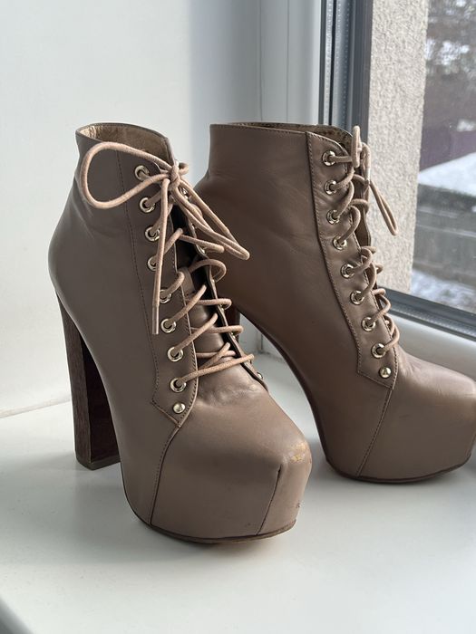 Осінні шкіряні чобітки, р.37