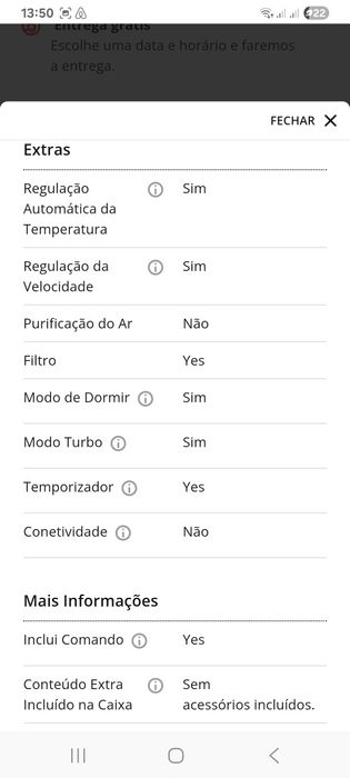 Ar condicionado bosch 24000btu - novo