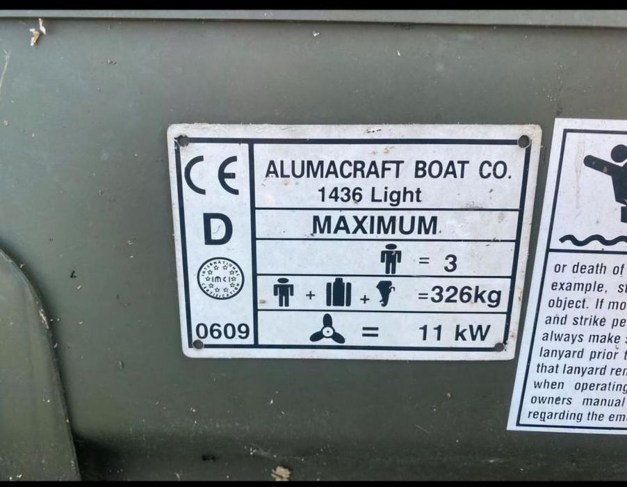 Łódka łódź aluminiowa Alumacraft