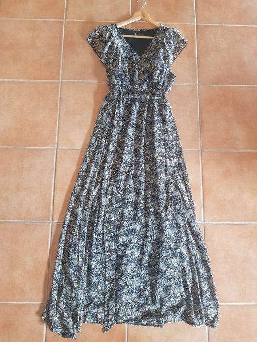 Vestido comprido estampado