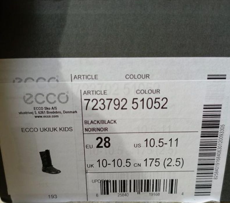 Чобітки дитячі ECCO
