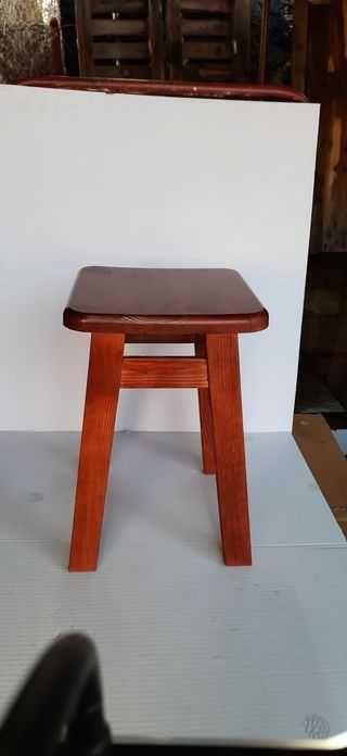 Nowe Taborety drewniane wysokości 45 cm stołki kuchenne SOLIDNE