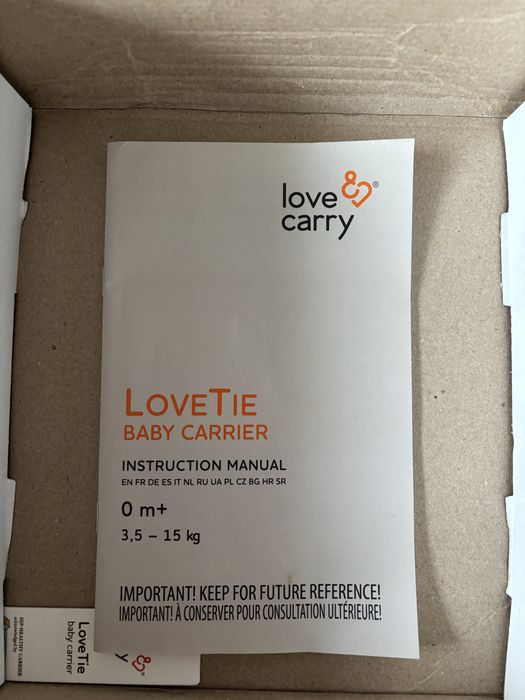 Love & Carry nosidło Love Tie noworodek i niemowlak