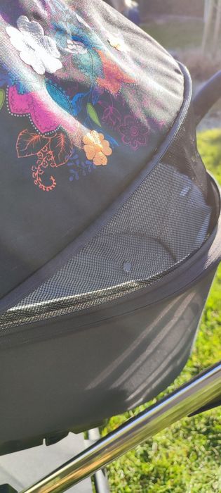 Wózek 2 w 1 czarny gondola spacerówka Invictus V-plus