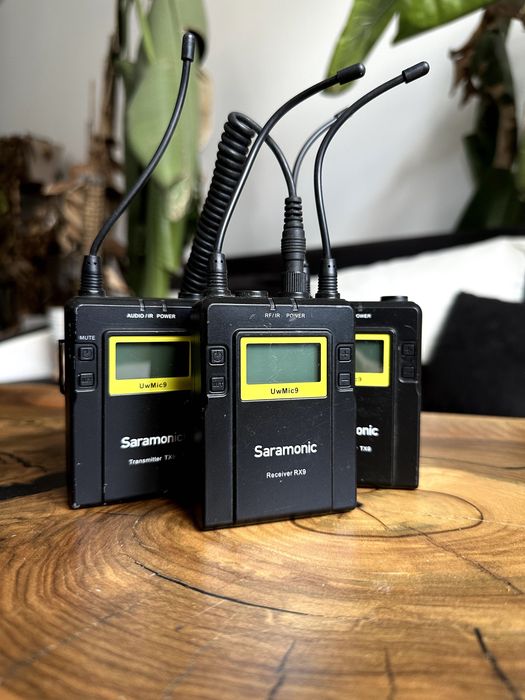 Saramonic UwMic9 RX9 + 2× TX9 | zestaw bezprzewodowych mikrofonów